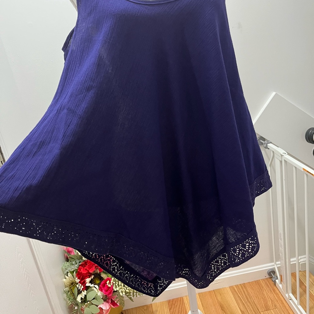 Blue strap top